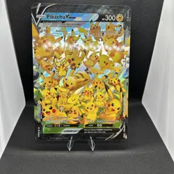 Pikachu V-UNION SWSH141 Jumbo Pokemon TCG Celebrations Promo Card NM-MINT - Image 1