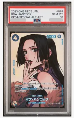 PSA 10 ONE PIECE Card Game OP04 OP01-078 Boa Hancock Alternate Art Japanese - Image 2
