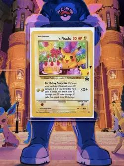 Birthday Pikachu 24 Holo Celebrations Classic Collection Pokemon Card NM - Image 3