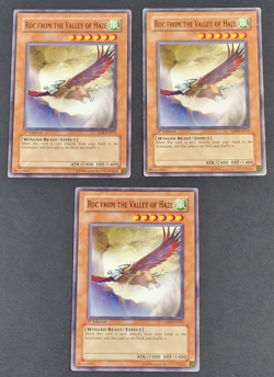 Yugioh TCG - 3x Roc From the Valley of Haze - SD8-EN012 - LP- 1st Edition - 2007 - Image 1