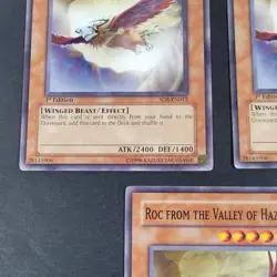 Yugioh TCG - 3x Roc From the Valley of Haze - SD8-EN012 - LP- 1st Edition - 2007 - Image 3