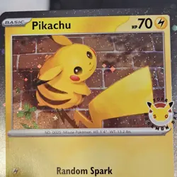 Pikachu Cosmo Holo TEF 051/162 Pokemon Day Promo Card NM - Image 5