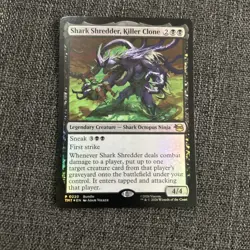 x1 Shark Shredder, Killer Clone - Foil R MTG Teenage Mutant Ninja Turtles - Image 1