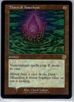 MTG - Thorn of Amethyst Retro Frame Artifact - BRO Foil NM - Image 1