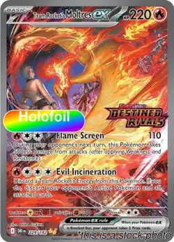 Team Rocket's Moltres ex - 229/182 (Destined Rivals Stamp) [MCAP - 229/182] - Image 1