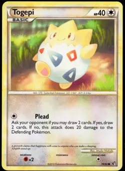 Togepi 70/90 Common Undaunted Lightly Played - Image 1