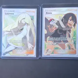 Pokemon TCG Full Art Trainer Lot (2) Lusamine 110/111 Zinnia 70/70 - Image 1