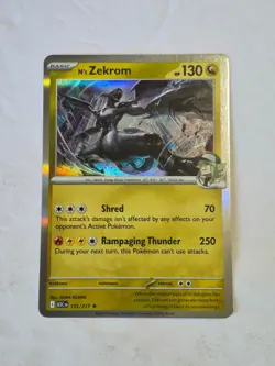 N's Zekrom 155/217 Rare Ascended Heroes Pokemon Holo Near Mint - Image 1