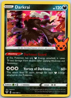 Darkrai 105/189 Holo Promo Trick or Trade BOOster NM - Image 1