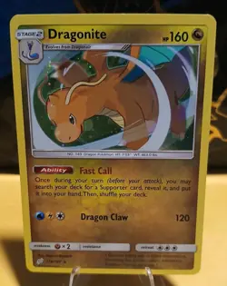 Dragonite 119/181 Cosmos Holo Pokemon Team Up Blister Promo Mint Condition - Image 3