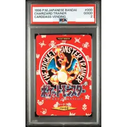 PSA 2 Charizard Trainer 000 Bandai Pokemon Carddass Vending Japanese 1996 - Image 1