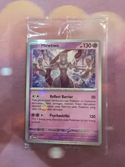 Pokemon TCG Indonesia Mewtwo Poke Ball Promo Holo 125/SV-P Sealed MINT - Image 1