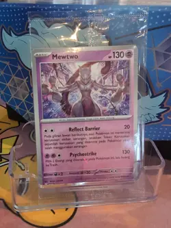 Pokemon TCG Indonesia Mewtwo Poke Ball Promo Holo 125/SV-P Sealed MINT - Image 3