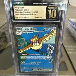 Pokemon TCG Pidgeot EX 225/197 Illustration Rare Obsidian Flames PRESTINE 10 - Image 1