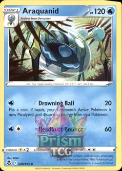 Araquanid 48/195 Uncommon Silver Tempest Pokemon - Image 1