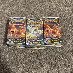 Pokemon TCG Brilliant Stars Booster Pack Lot of 36 Factory Sealed New - Image 1