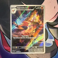 Pokemon TCG Fletchinder 199/193 SV02 Paldea Evolved Illus Rare Holo EN - Image 1