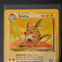 wizards of the Coast Pokemon TCG Raichu Fossil 29/62 Rare 90 HP Unlimited - Image 2