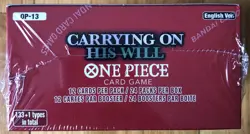 One Piece TCG Carrying On His Will OP-13 Sealed Booster Box English - Image 3
