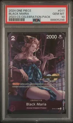 One Piece Black Maria CS Event PACK PSA 10 - Image 1