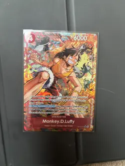 One Piece TCG Monkey D. Luffy SEC OP16-015 Alt - Image 1