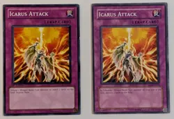 Yugioh - 2x Icarus Attack - EOJ-EN055 + SDDL-EN039 - LP - Unlimited 2006 - Trap - Image 1