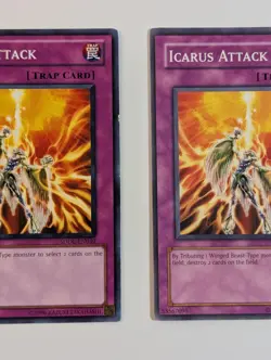 Yugioh - 2x Icarus Attack - EOJ-EN055 + SDDL-EN039 - LP - Unlimited 2006 - Trap - Image 4