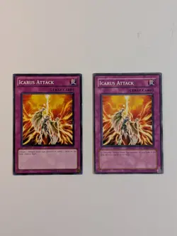 Yugioh - 2x Icarus Attack - EOJ-EN055 + SDDL-EN039 - LP - Unlimited 2006 - Trap - Image 8