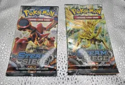 2X Pokemon Steam Siege Booster Pack 10 Cards English Trading Card Game Sealed - Image 1