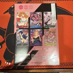 ONE PIECE Card Game Premium Collection Girls Edition For Asia Set of 6 Sealed JP - Image 2