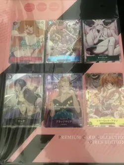 ONE PIECE Card Game Premium Collection Girls Edition For Asia Set of 6 Sealed JP - Image 2