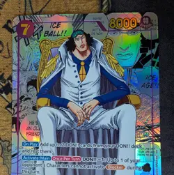 Kuzan Aokiji English Manga OP16-063 One Piece Card Game - The Time Of Battle - Image 3