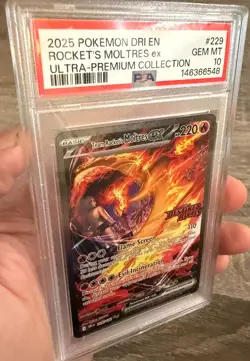 Team Rocket's Moltres ex - (Destined Rivals Stamp) 229/182 Miscellaneous Cards & - Image 3