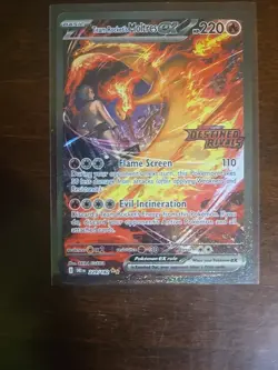Team Rocket's Moltres ex - (Destined Rivals Stamp) 229/182 Miscellaneous Cards & - Image 1