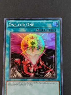 Yugioh TCG - 1x One for One - AMDE-EN040 - NM - 1st Edition - Super Rare - 2023 - Image 6
