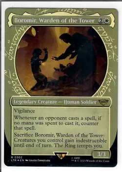 Boromir, Warden of the Tower (Showcase) Foil The Lord of the Rings 302 MTG NM - Image 1