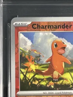Charmander SV Promo 004/165 Cosmos Holo AGS 10 English Pokemon TCG 2023 - Image 2