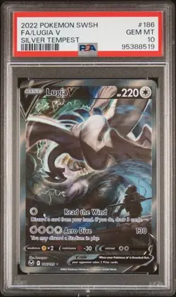 Pokemon Lugia V Silver Tempest Full Alt Art #186 PSA 10 Gem Mint - Image 1