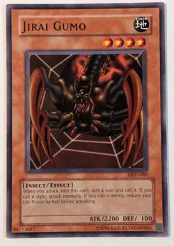 Yugioh TCG - 1x Jirai Gumo - MRD-089 - NM - Vintage Unlimited Ed. Common - 2002 - Image 1