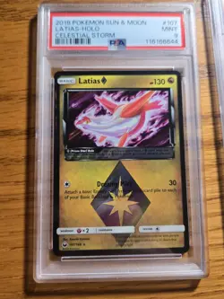 Pokemon 2018 Sun & Moon Celestial Storm Latias And Latios Prism Star Psa 9 Set - Image 2