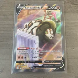 Sandaconda V 252/264 Fusion Strike Full Art Ultra Rare Holo 220 HP Pokemon - Image 1