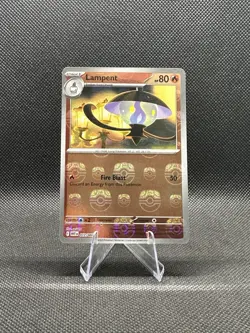 Lampent (Master Ball Pattern) 017/086 Holo C White Flare Pokemon NM/M - Image 1