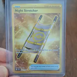 Pokemon TCG Night Stretcher 251/191 Surging Sparks Hyper Rare Holo Trainer - Image 1