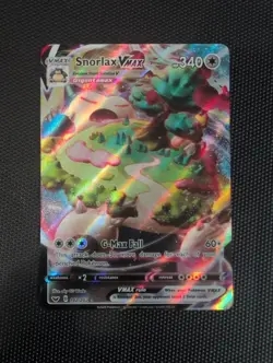 Pokemon Snorlax VMAX 142/202 Sword & Shield Ultra Rare Full Art Holo - Image 1