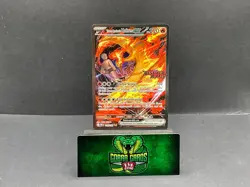 2025 Team Rocket's Moltres EX Holo Secret Rare Destined Rival Stamp SAR #229/182 - Image 1