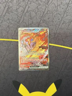 Pokemon TCG Team Rocket's Moltres ex 229/182 Destined Rivals Stamped Promo - Image 1