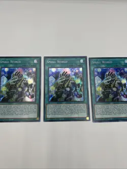 Yu-Gi-Oh! TCG Small World x3 MP22-EN225 1st Prismatic Secret Rare M/NM - Image 1