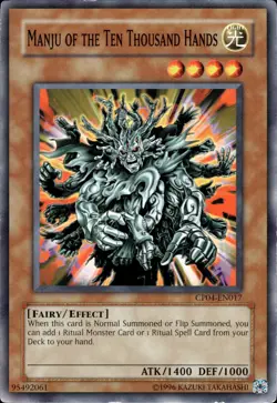 Manju Of The Ten Thousand Hands - CP04-EN017 - MP - YuGiOh - Image 1