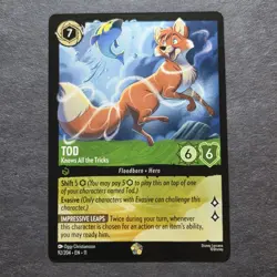 Disney Lorcana - Tod - Knows All The Tricks - Winterspell Non-Foil 92/204 - Image 1