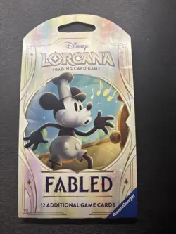 Fabled Sleeved Booster Pack Disney Lorcana TCG New Factory Sealed Mickey - Image 1